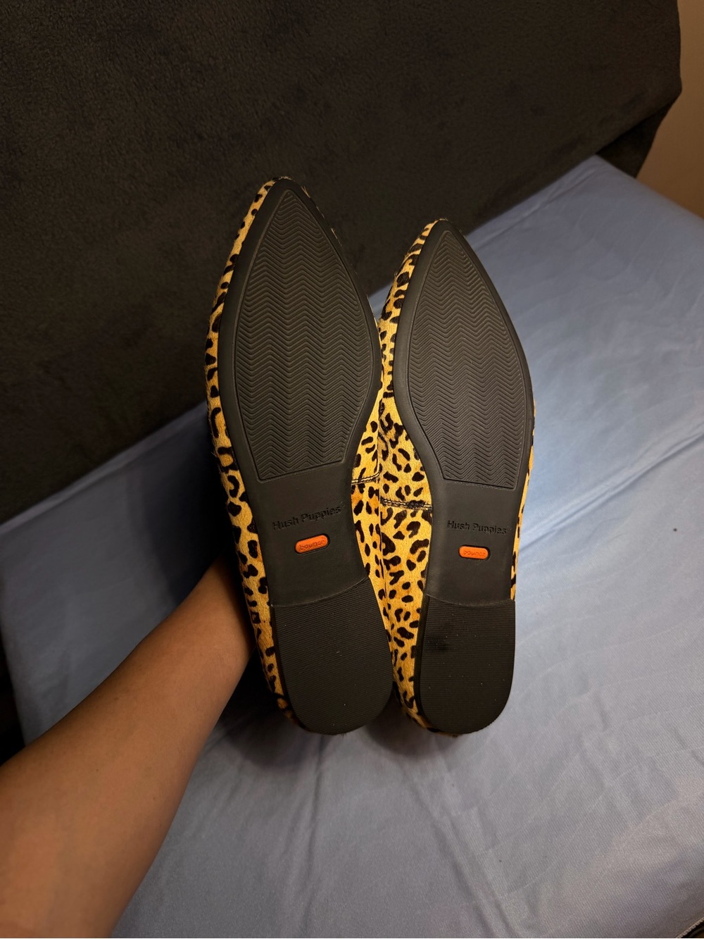 Hush Puppies Leopard Tassel Pointed Flats - Yellow & Black - Picture 11 of 11